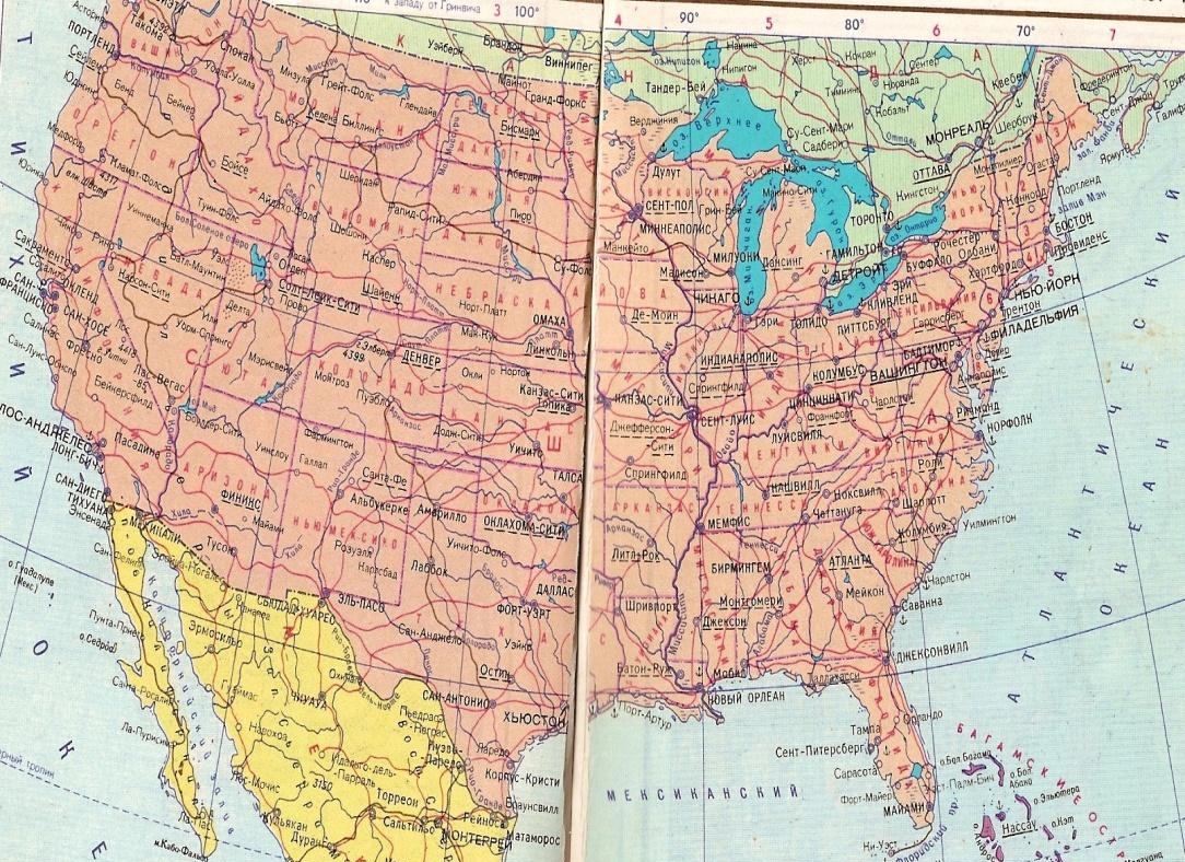 Фото карта америки