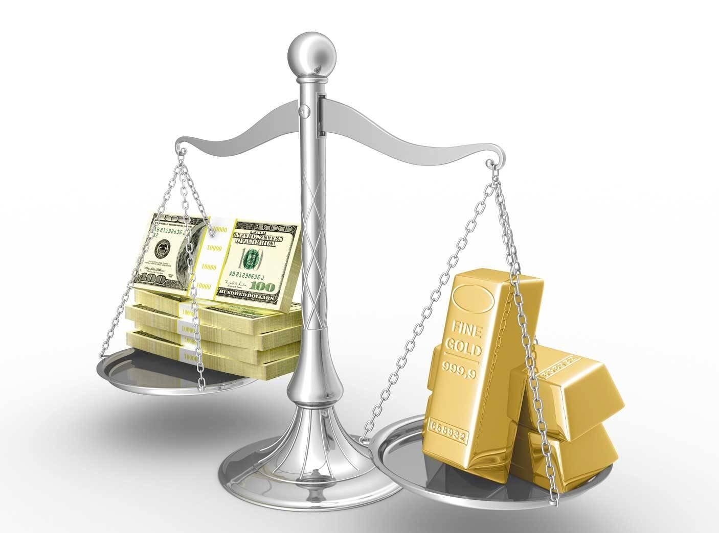 одинаковая стоимость доллара и золота