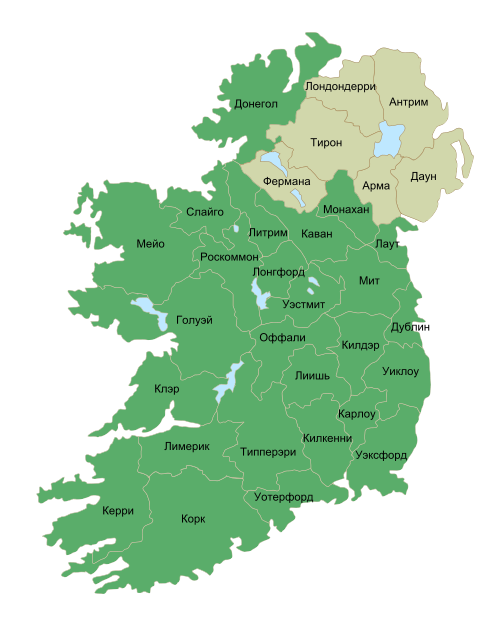 Административно-территориальное деление Ирландии