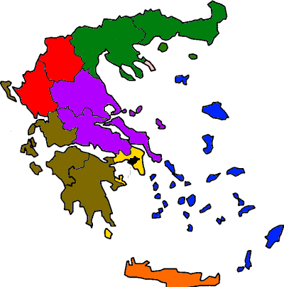 Административно-территориальное деление Греции