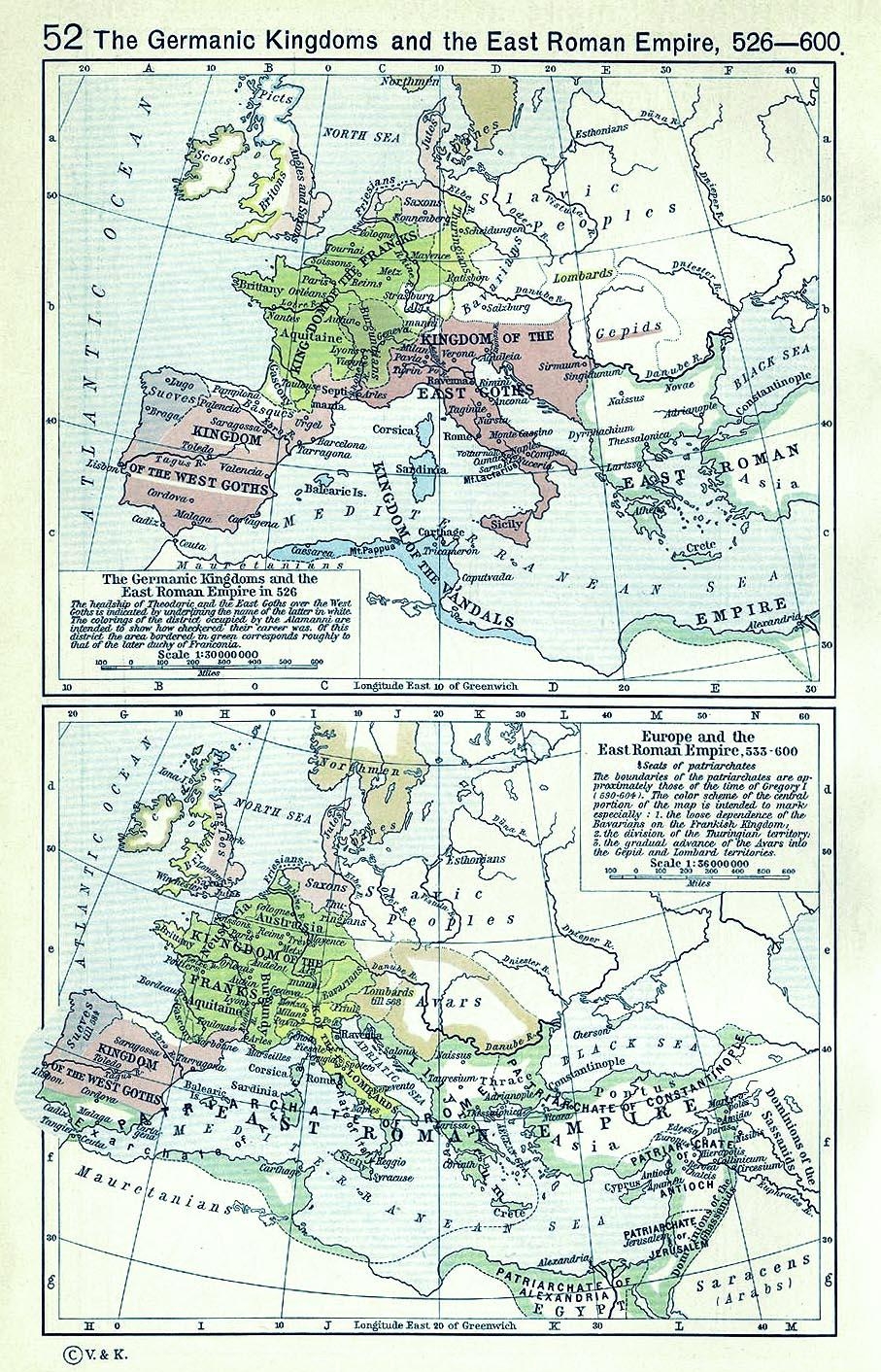 Европа в 526 году