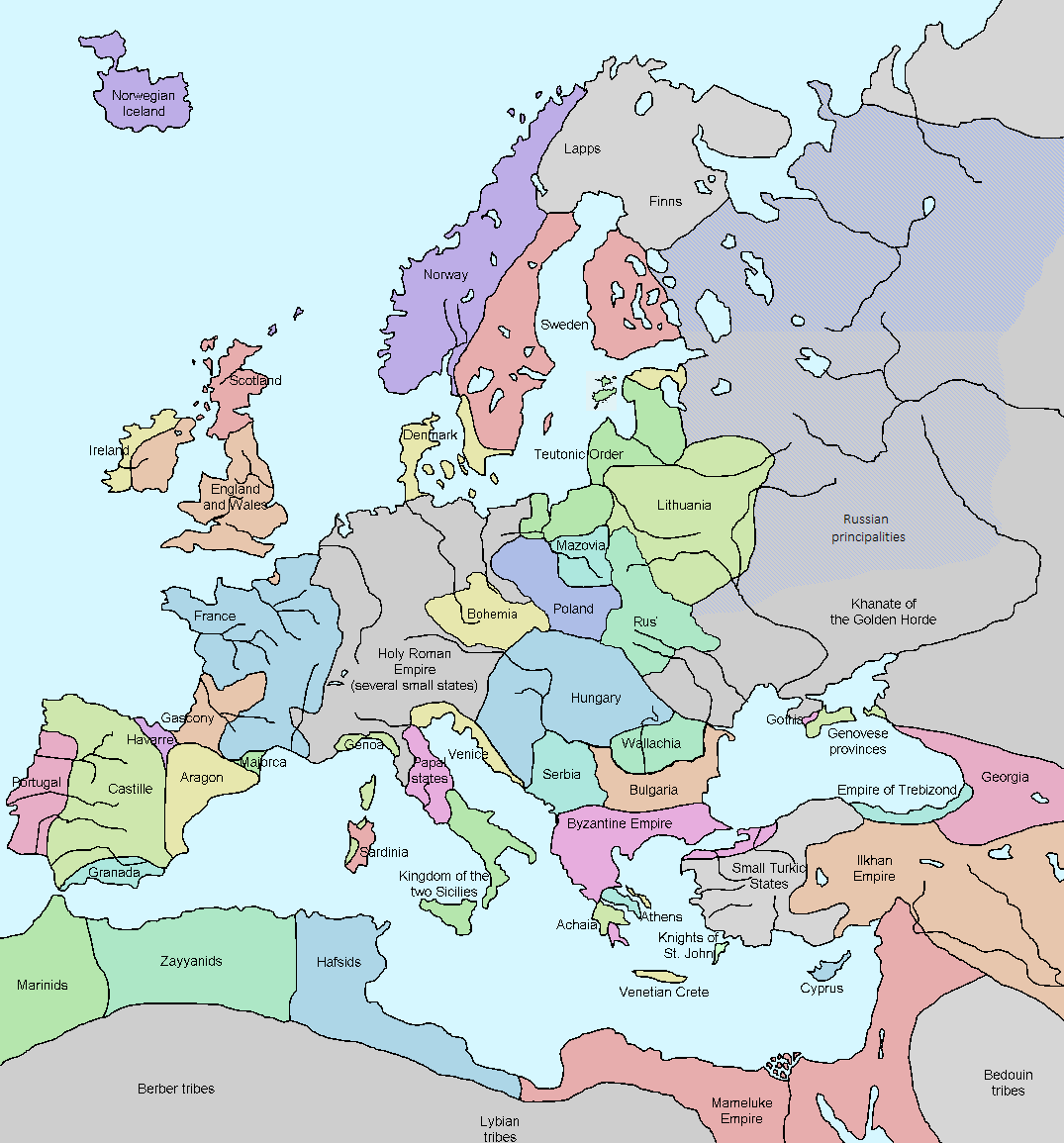 Города республики в европе в средние