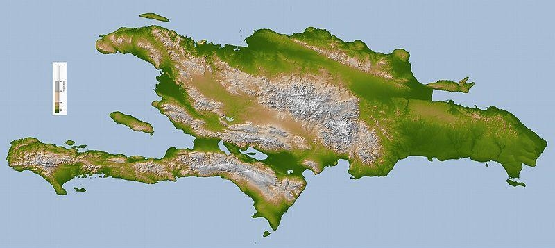 1.4. Орографическая карта Гаити
