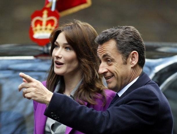 6.11 Саркози с женой в Великобритании