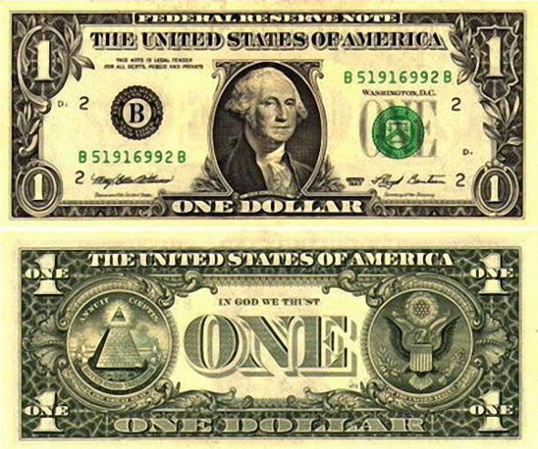 Доллар - национальная валюта Соединённых штатов Америки