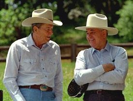 7.19 Рейган и Горбачев на ранчо.1992