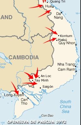 6.2. Направления ударов северовьетнамской армии в ходе наступления