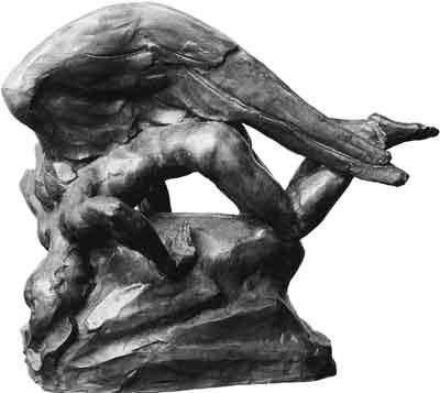 1.44 Скульптура Икара в бронзе
