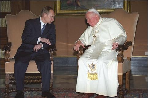 1.38 С Папой Римским Иоанном Павлом II в его резиденции