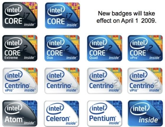2.45 Компания Intel обновила логотипы своих процессоров.