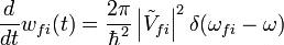 18. Формула вероятности перехода в еденицу