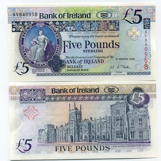 3. Ирландский фунт. Изображение Кроны Словении