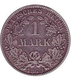 2. Первая золотая немецкая марка 1873 год