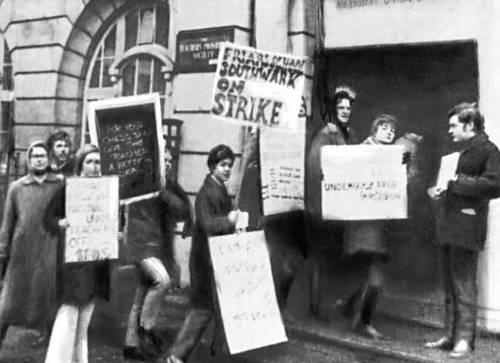 16. Забастовка учителей в Лондоне. Великобритания. 1969