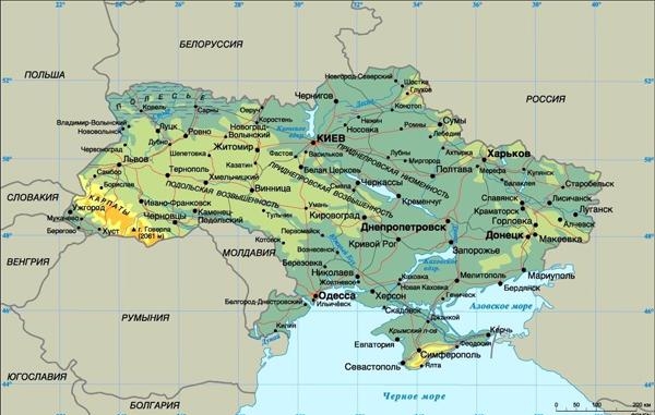 49. Карта Украины
