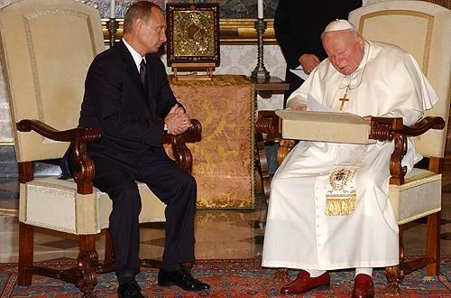 69. Владимир Путин и Иоанн Павел II