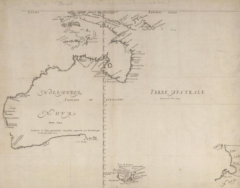 5. Карта Новой Голландии, датируемая 1644 годом