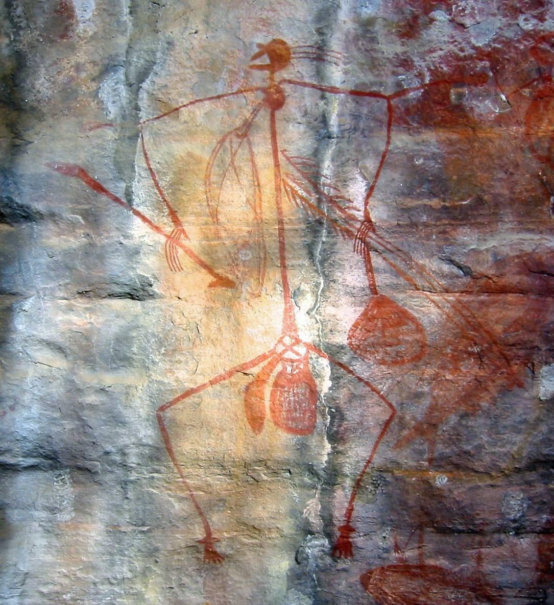 7. Рисунки аборигенов в Национальном парке Какаду, которым примерно 30 000 лет
