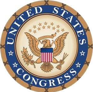 1. Неофициальная (но общепринятая и широко распространенная) печать (герб) Конгресса США